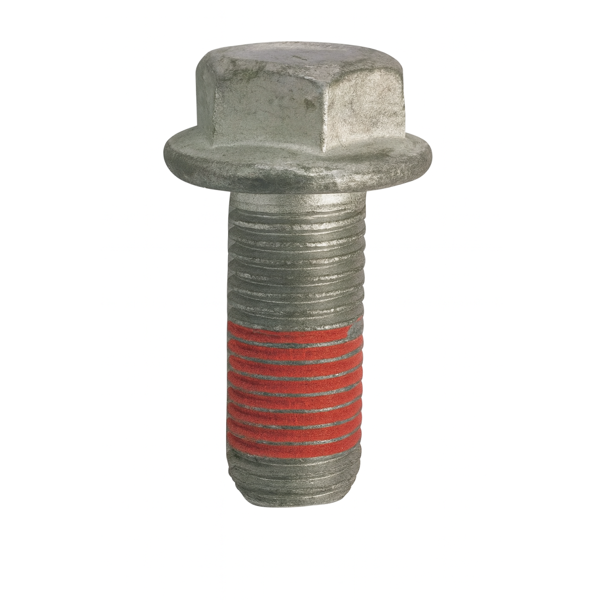 Sechskant-Flanschschraube M10x1,25x25 Dacromet mit Klebstoff