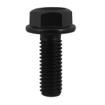 Sechskantflanschschrauben M6x16 8.8 Stahl schwarz verzinkt