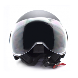 MADAT BLACK MOTORRAD JETHELM MIT SCHUTZBRILLE GRÖSSE S/M/L