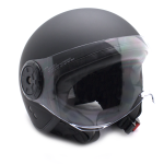 MADAT BLACK MOTORRAD JETHELM MIT SCHUTZBRILLE GRÖSSE S/M/L