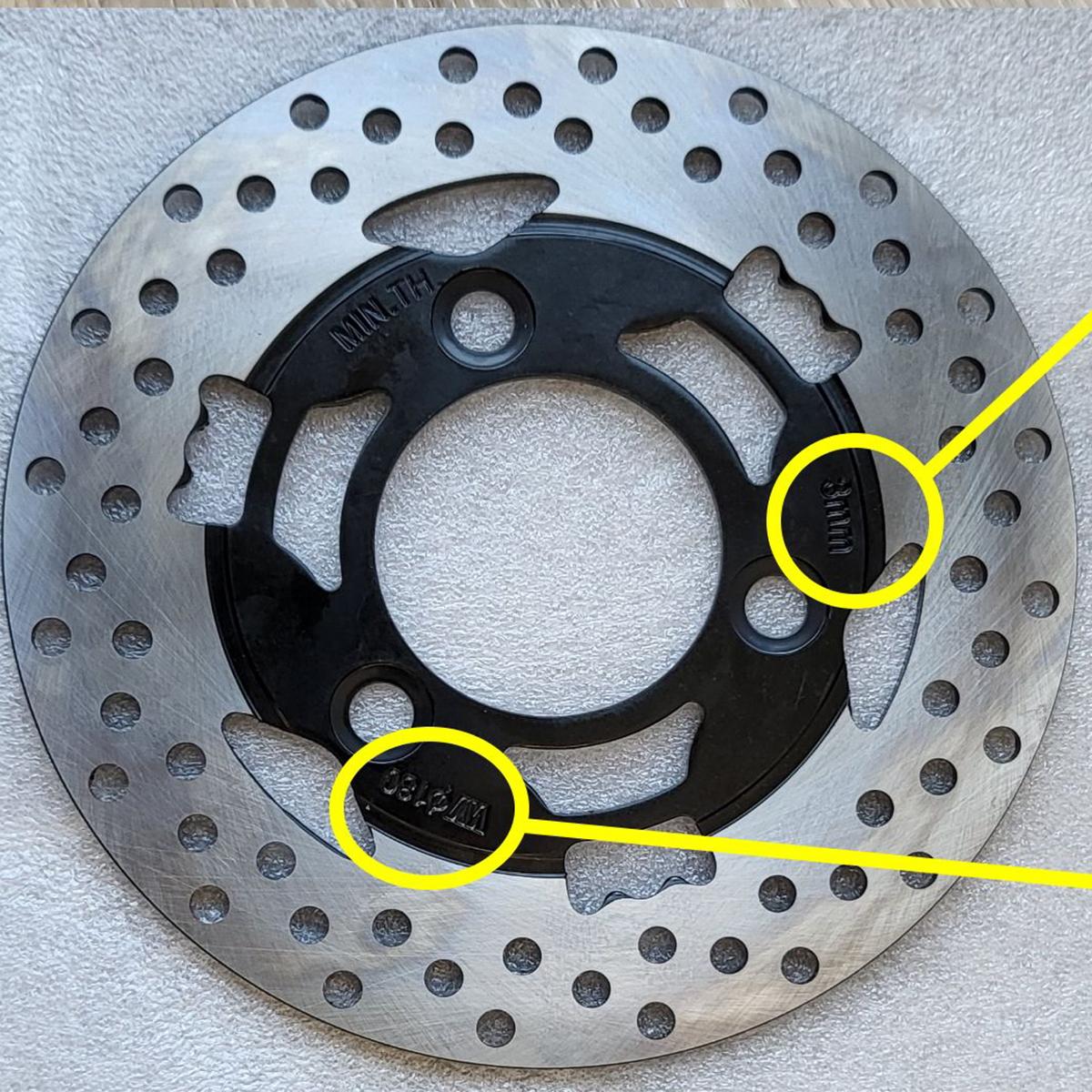 Vordere bremsscheibe für Cobra 49E und Cobra S3 49E elektroroller elektroroller elektroroller ersatzteile