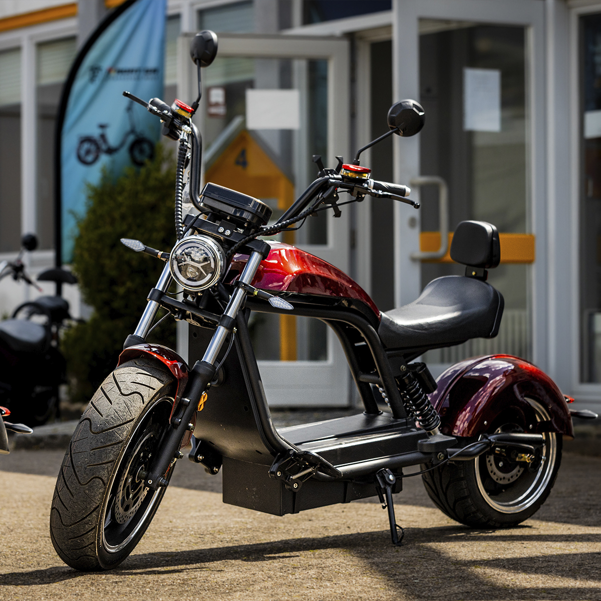 Madat I3 luqi hl 6 Elektroroller E Roller E Chopper Elektrochopper E Scooter 3000W 45 Km/h 45 Ah Akku 80 km