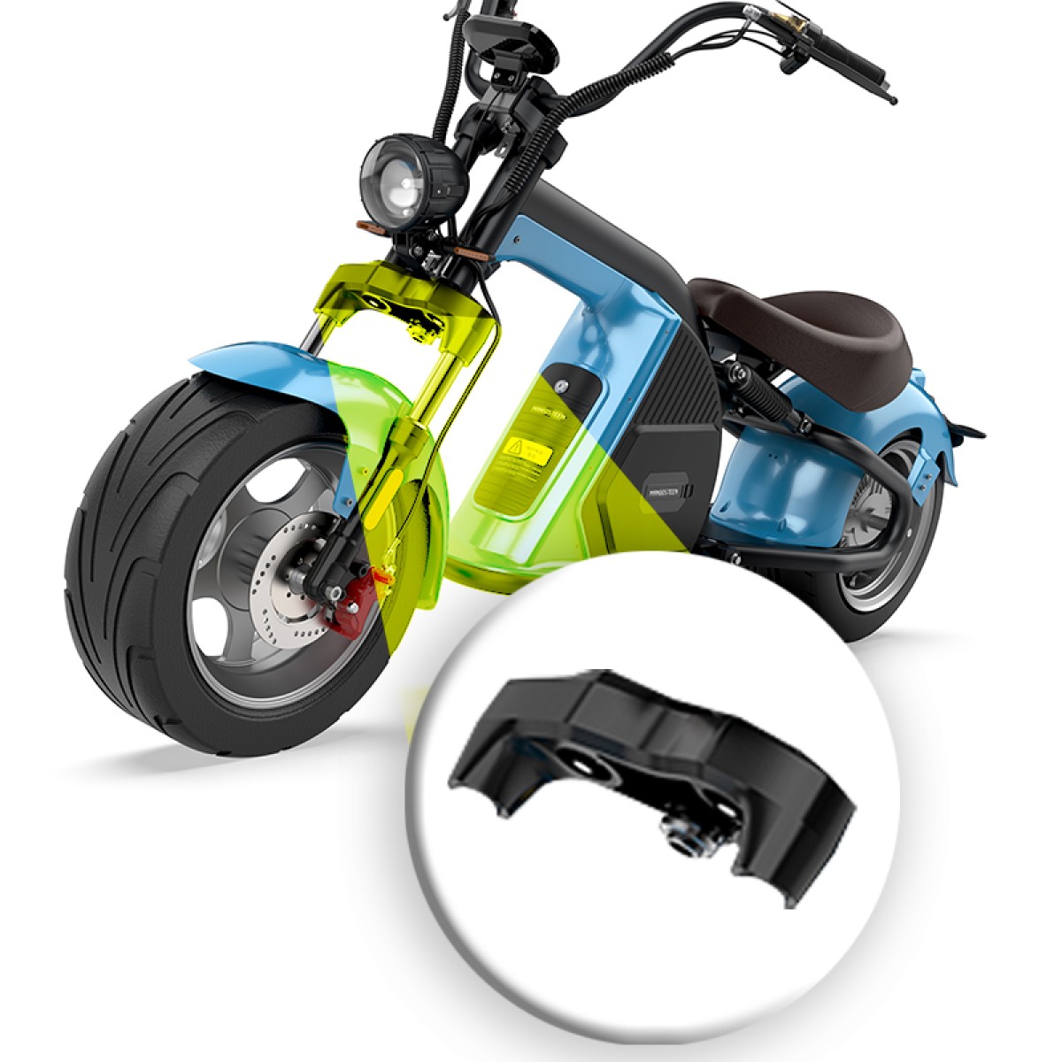 MADAT 8 CITYCOCO CHOPPER ELEKTROROLLER ANSCHLUSSTEIL