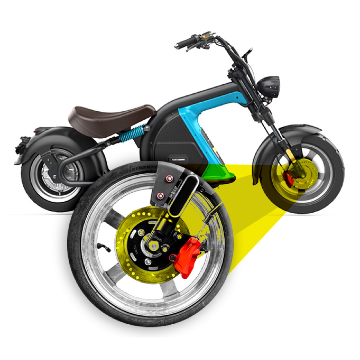 MADAT 8 CITYCOCO CHOPPER ELEKTROROLLER FRONTSCHEIBE