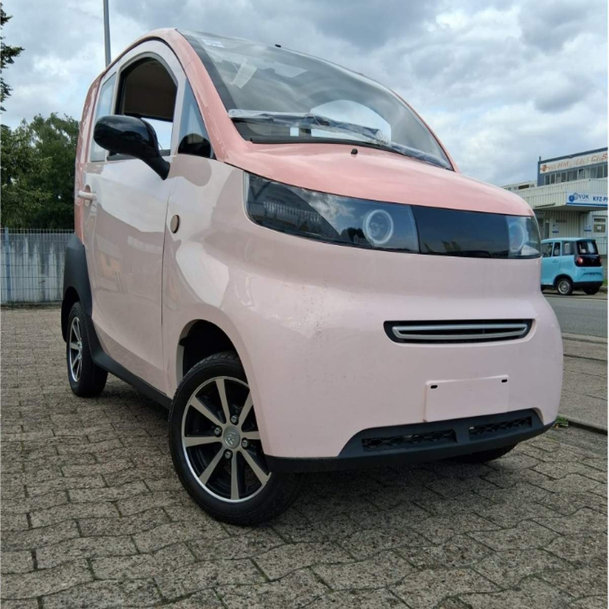 Madat A01 – Elektro-Microauto Rosa (E-Mopedauto) mit Bleigel Akku , 45 km/h oder 25 km/h
