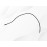 Battery cable 25 mm² approx. 80 cm length black with M8 ring terminals on both ends – suitable for electric cabin scooter