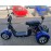 Madat CP-3 Elektroroller Zweisitzer – Dreirad, 45 km/h (25 km/h Option), 20 Ah Akku, 40 km Reichweite, Blau