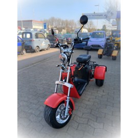 Madat CP-3 Electric Tricycle – E-Scooter & Chopper, 45 km/h (25 km/h optional), 40 Ah , 60–90 km Range, with 2 Batteries, Red