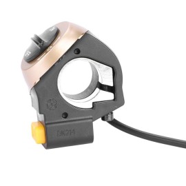 Langfeite T8 Elektrofahrrad Hupenschalter 2 in 1 Kombination Elektroroller Lichtschalter Fahrrad Frontlampe Hupe Schaltknopfschalter für Elektrofahrrad Elektroroller Hupenschalter