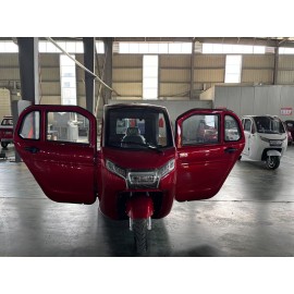 E Trike eco 3-Rad Kabinenroller mit Lithium Akku LiFePO₄   Lithium-Eisen-Phosphat– Elektrisches Kabinenfahrzeug Rot