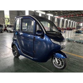 E Trike eco – 3 Rad Kabinenroller mit Lithium-Eisen-Phosphat (LiFePO₄)| Blau | Elektrisches Kabinenfahrzeug