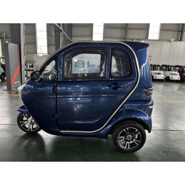 E Trike eco – 3 Rad Kabinenroller mit Lithium-Eisen-Phosphat (LiFePO₄)| Blau | Elektrisches Kabinenfahrzeug