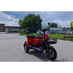 E Roller Dreirad Madat M3 Kompakt Rot