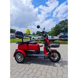 E Roller Dreirad Madat M3 Kompakt Rot