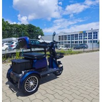 Madat M3 Kompakt E-Roller Dreirad Blau Flip Flop – Elektroroller 3-Rad 