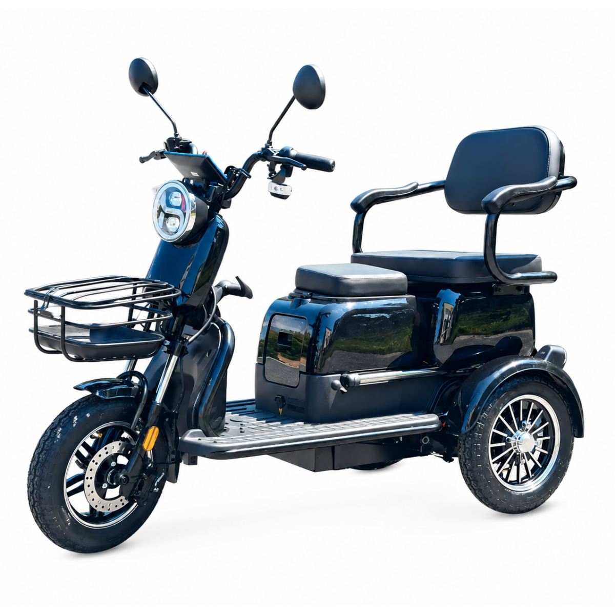 Madat M3 Kompakt E-Roller Dreirad Schwarz – Elektroroller 3-Rad