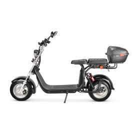 Madat O Elektroroller E Roller E Scooter Elektroscooter 1500W 60ah (40 ah (im Chopper eingebaut) + 20 ah Ersatzakku) bis 180 km 45 km/h mit Topcase