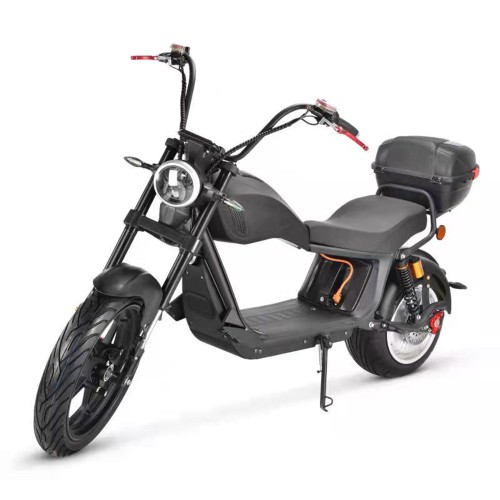 Madat Rooley E Roller Elektroroller E Chopper Elektrochopper mit 100 km reichweite bis 45 km/h 40 Ah Akku 100-120 km (ohne Heckbox)