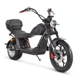 Madat Rooley E Roller Elektroroller E Chopper Elektrochopper mit 100 km reichweite bis 45 km/h 40 Ah Akku 100-120 km (ohne Heckbox)