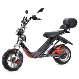   DAYI E Thor 3.0A E Scooter E Roller Elektroroller 45 Km/h 30Ah Akku 60-65 Km (mit Kofferraum und Seitentasche)
