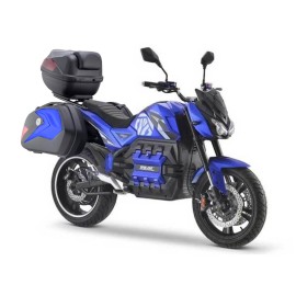 DAYI E-Odin 2.0 E Roller E Scooter E Motorrad 17 Zoll 125-130 km/h 100 Ah Akku 150-220 km (mit Topcase und Seitenkoffer)