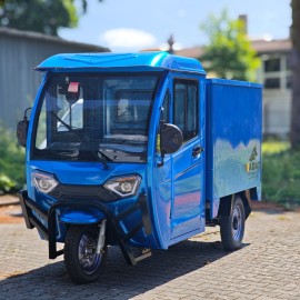 Madat E Cargo Pro  E-Dreirad E Kabinenroller  mit geschlossene Ladefläche Blau
