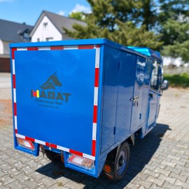 Madat E Cargo Pro  E-Dreirad E Kabinenroller  mit geschlossene Ladefläche Blau