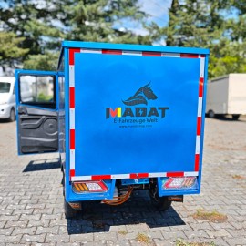 Madat E Cargo Pro  E-Dreirad E Kabinenroller  mit geschlossene Ladefläche Blau