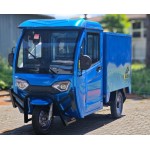 Madat E Cargo Pro  E-Dreirad E Kabinenroller  mit geschlossene Ladefläche Blau