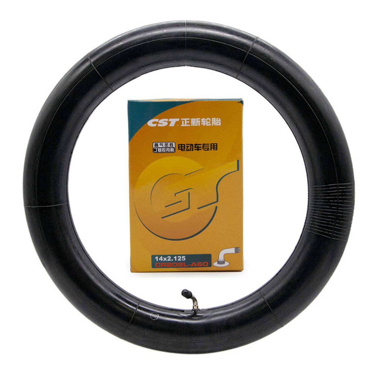 E Scooter E Roller Ersatzteil Gebogene Luftkammer 135×45º 14×2.125 CST