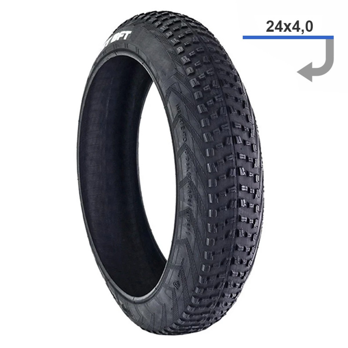 E Scooter E Roller Ersatzteil Fatbike-Reifen 24×4 CST