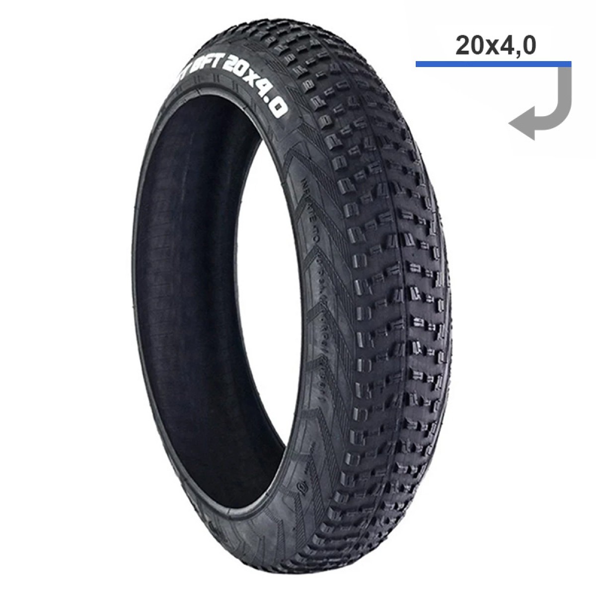 E Scooter E Roller Ersatzteil Fatbike-Reifen 20×4 CST