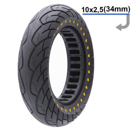 E Scooter E Roller Ersatzteil Ultraleichtes 10×2,5 Gummireifen mit  Punkte 34-mm-Felgen