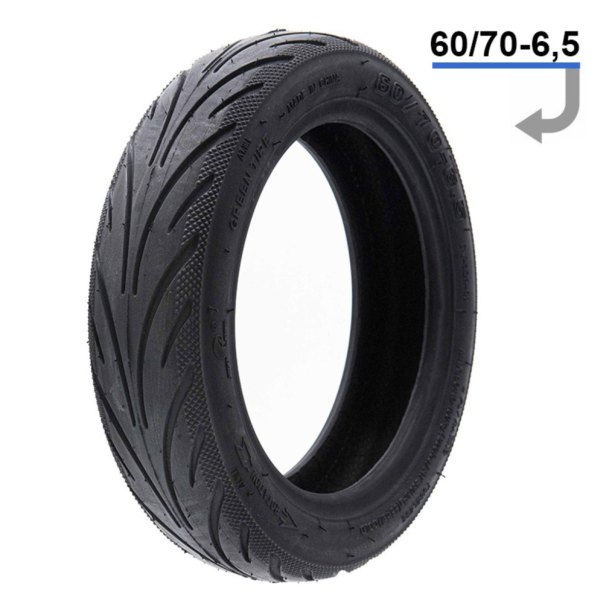 E Scooter E Roller Spare part Tubeless tire 60/70-6.5 Yuanxing