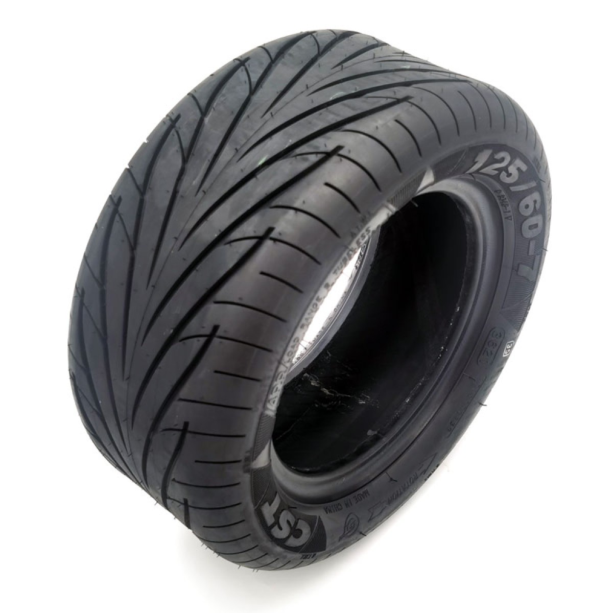 E Scooter E Roller Ersatzteil Schlauchloser Reifen 125/60-7 CST