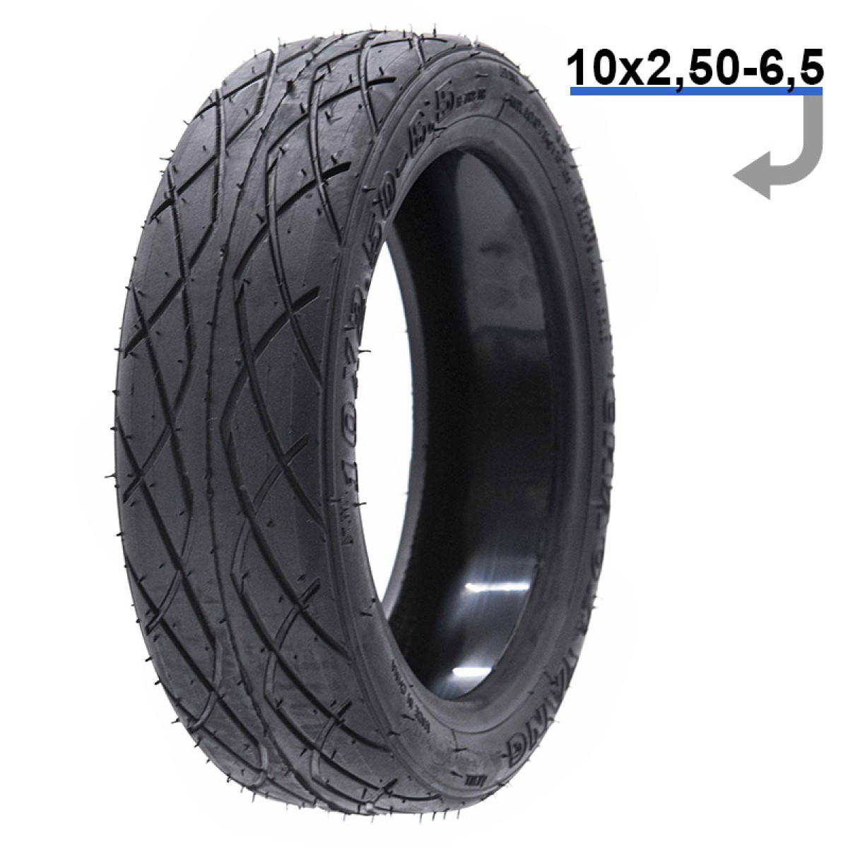 E Scooter E Roller Ersatzteil Schlauchloser Reifen 10×2,5-6,5 Chaoyang MIT ANTI-PANNEN-GEL