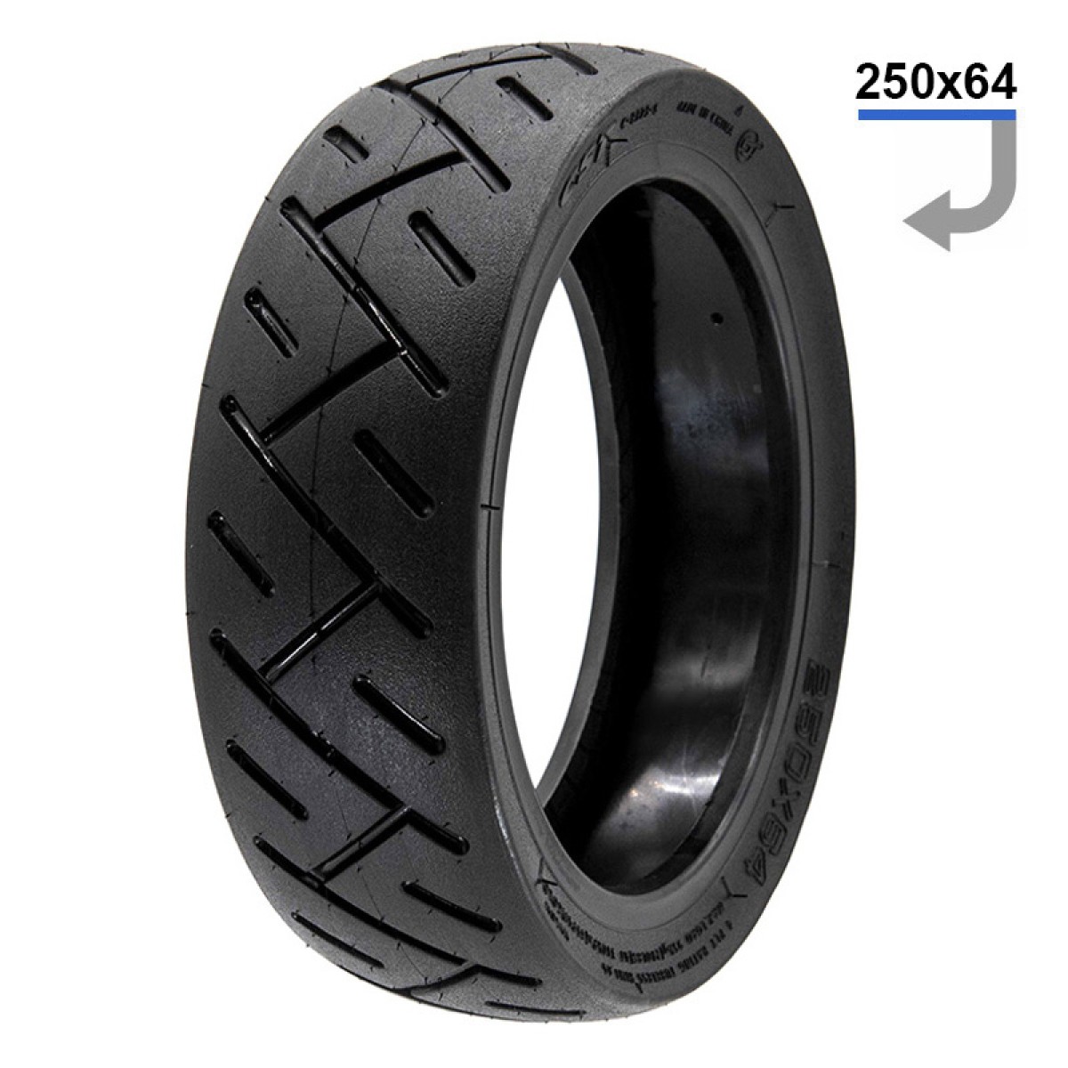 E Scooter E Roller Ersatzteil Schlauchloser Reifen 250×64 CST mit ANTI-PANNCTURE GEL