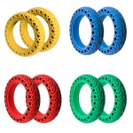 E Scooter E Roller Ersatzteil Gummireifen 8,5×2  Modell V3 Grün, Rot, Blau und Gelb