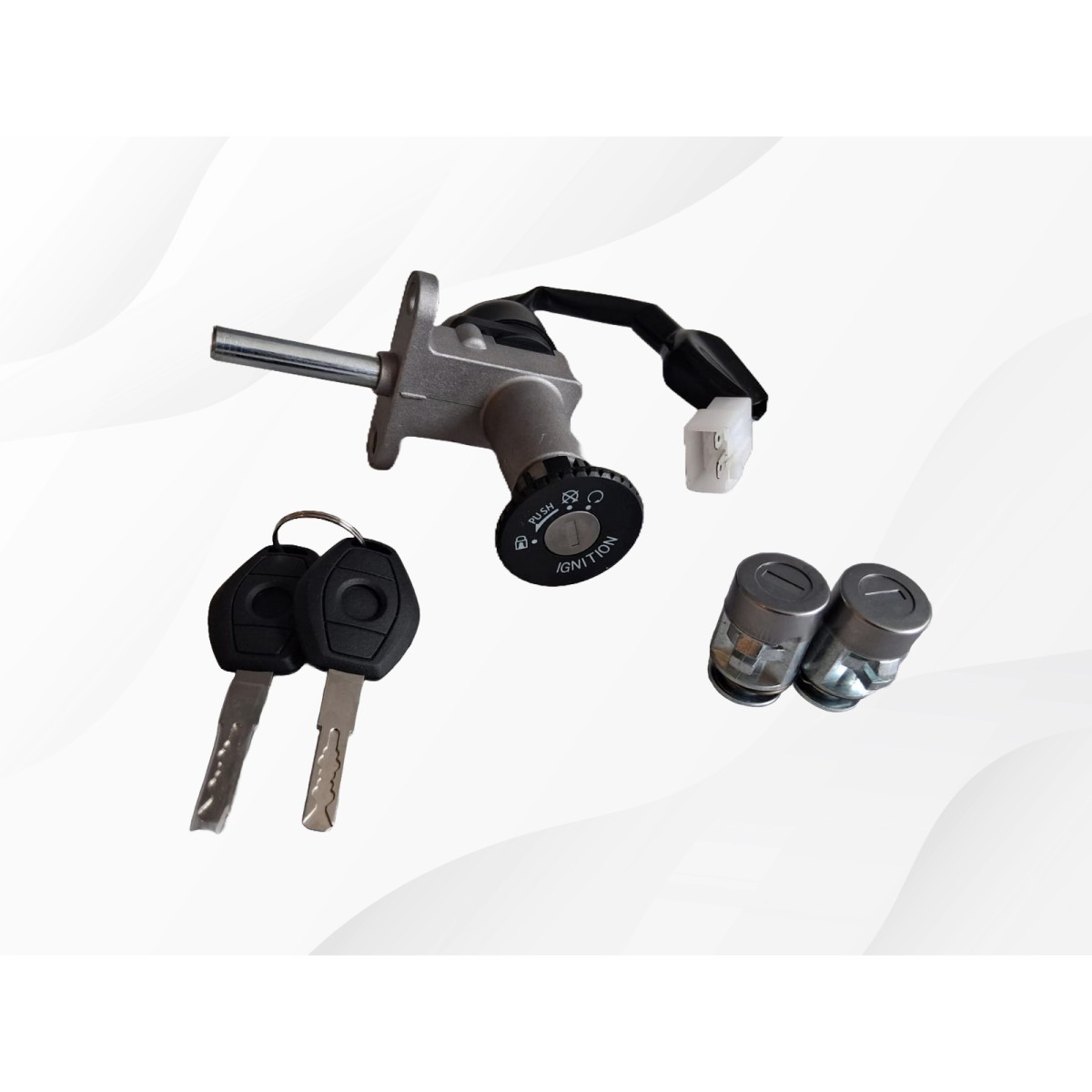 Türschloss und Seitentürschloss mit 2 Schlüsseln. Schloß Set  für E kabinnenroller Madat K Trike Econelo Nelo 3.2 Geco Sera2 V2 Futura Cruise 